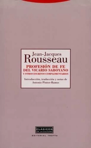 PROFESION DE FE DEL VICARIO SABOYANO Y OTROS