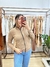 Blusa Moletinho Ziper - Nude - comprar online