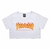 Cropped Thrasher Flame - White