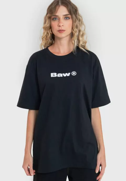 Camiseta Baw Regular Logo - Black