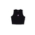 Cropped Santa Cruz Partial Dot Embroidery Tank - Black