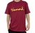 Camiseta Diamond Og Script Tee - Burgundy