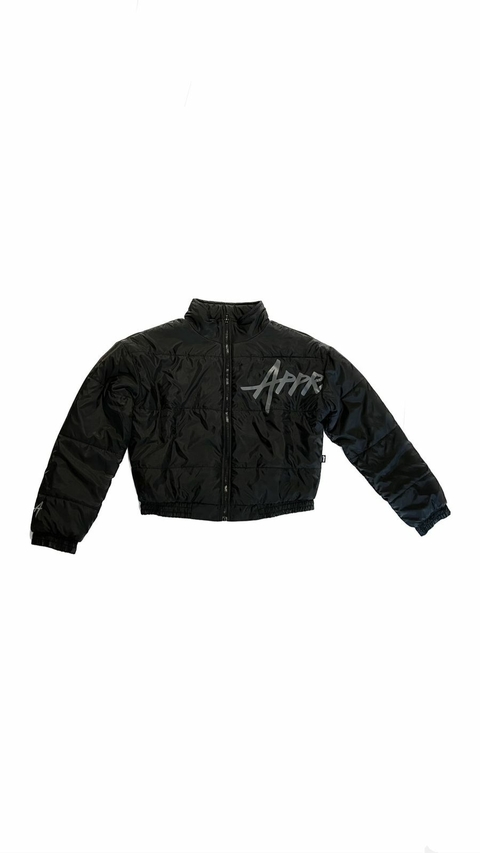 Jaqueta Cropped Puffer Approve - Preto