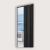 Porta Sanfonada PVC Preta 0,84 x 2,10m - comprar online
