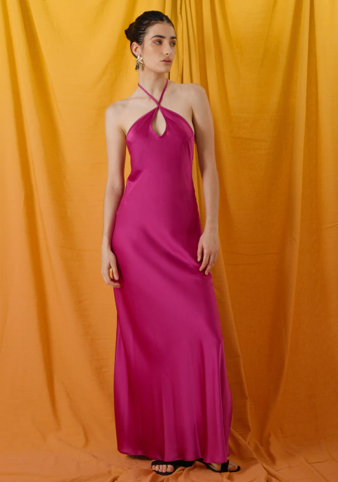 VESTIDO ANTIGONA - MAGENTA