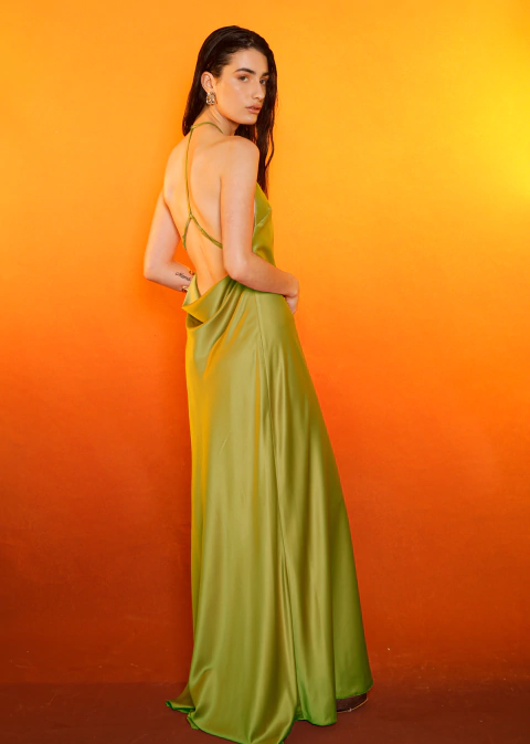 VESTIDO NARCISA - PISTACHO