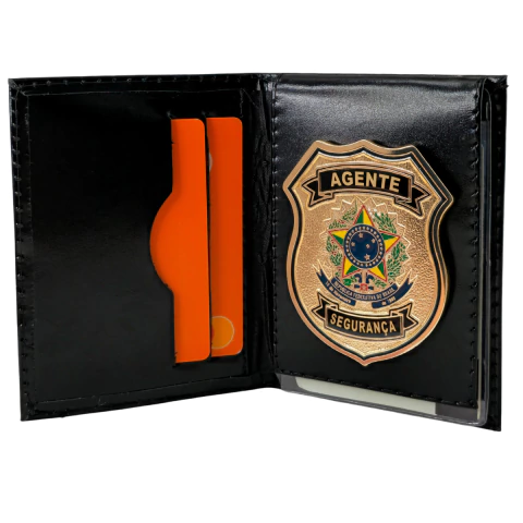 Agente Segurança - Carteira em Couro Legítimo - PORTA DOCUMENTOS - comprar online