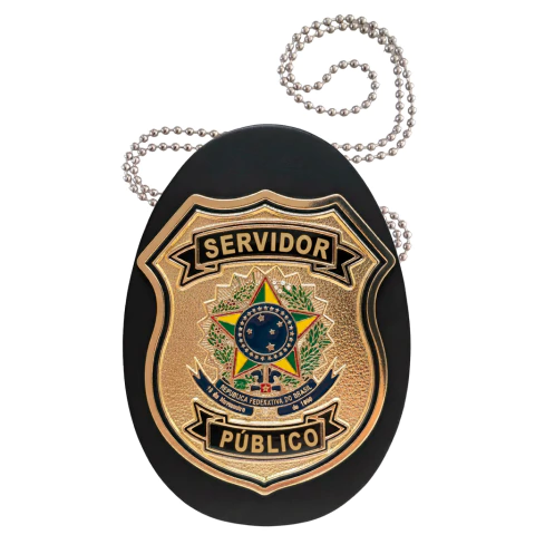 Servidor Público - Distintivo com Brasão em Metal Maciço