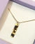 COLAR PLAQUINHA PERSONALIZADA - BANHADO À OURO 18K - Auraly Acessórios