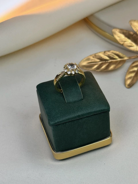 Anel LUXO regulável flor cristal ANSO01 - comprar online