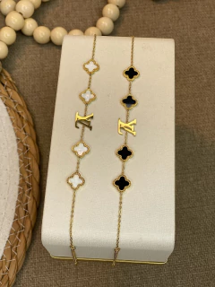 Pulseira aço inoxidável inspiração LV/VANCLEEF ms14 - comprar online