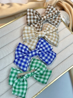 Laço P xadrez bico de pato LAJ01 - Ruchelli Bijoux