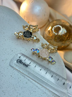 Piranha ferro P roseta e borboleta PILR01 - Ruchelli Bijoux