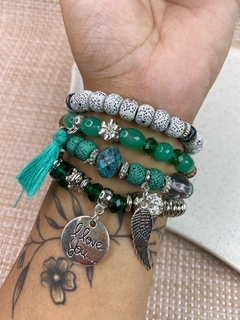 Kit de pulseira tassel e asas PULY01 - comprar online