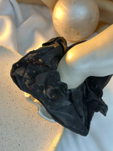 Scrunchie organza flor XUPK01 - comprar online