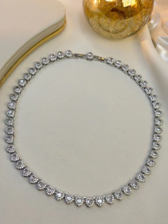 Chocker G insp swarovski coração COJT10 - Ruchelli Bijoux