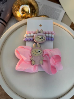 Kit pulseira e laço infantil LABUBU INFJD06 - loja online