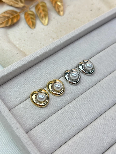 Brinco oval/pérola BRIJC12 - comprar online