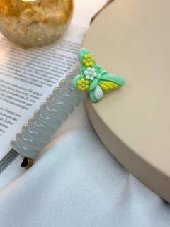 Aplique para rabo de cabelo infantil borboleta INFPD01 na internet