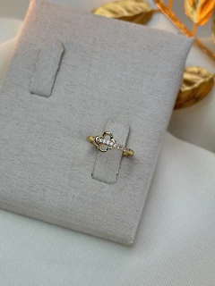 Anel falange vancleef liso/cravejado ANJM02 na internet