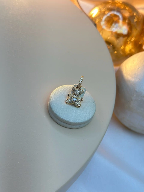 Pingente colar/pulseira ursinho PINPK01 - comprar online