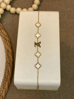 Pulseira aço inoxidável inspiração LV/VANCLEEF ms14 - loja online