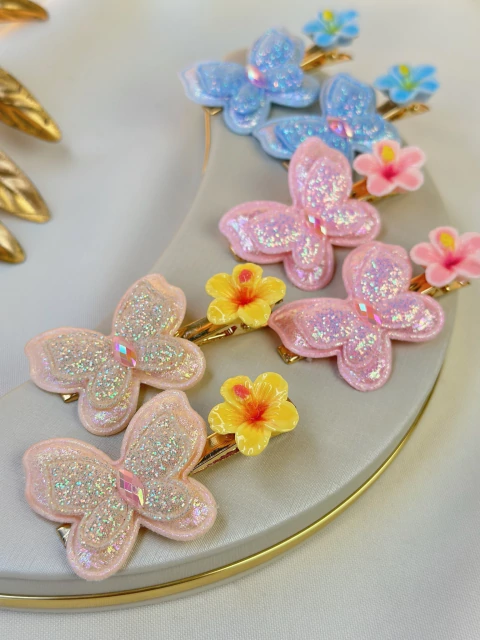 Kit 2 bicos de pato borboleta/hibisco BICMU15 - comprar online