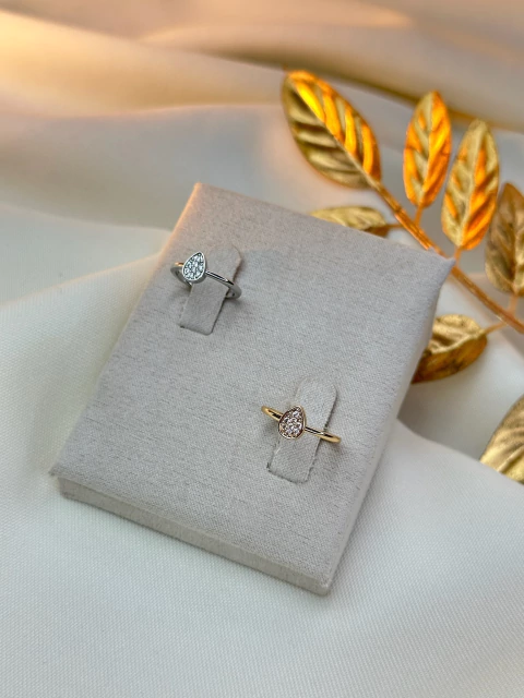 Anel falange gota cravejado ANJM02 - comprar online