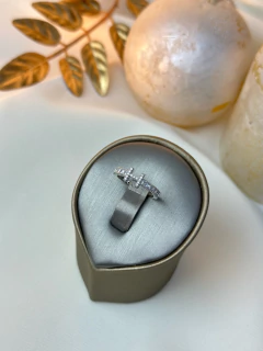 Anel insp hermes cravejado ANSN05 - Ruchelli Bijoux