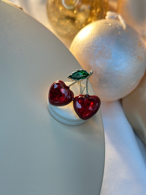 Broche cereja coração BROPK01 - comprar online
