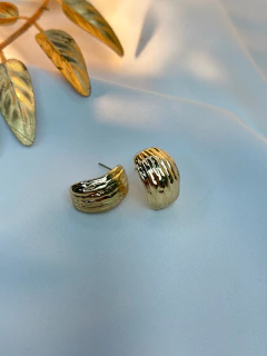 Brinco ABS argola rustica BRIMU09 - Ruchelli Bijoux