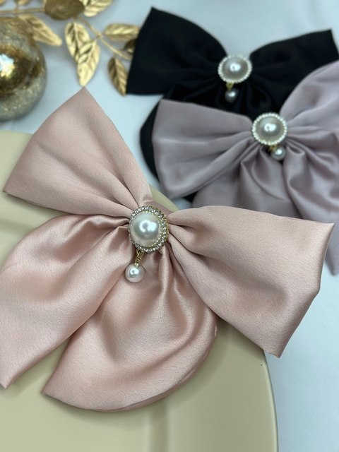 Laço acetinado com pérola LADN01 - comprar online