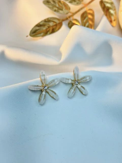 Brinco flor aplicação BRILA03 - loja online