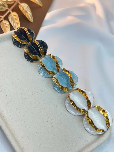 Brinco botão G premium resinado BRIMK01 - comprar online