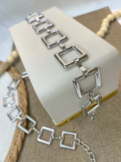 Cinto quadrado vazado bn01 - Ruchelli Bijoux