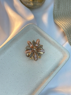 Piranha ferro P flor de vidro mista PIMU01 - Ruchelli Bijoux