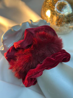 Kit 3 scrunchies pelúcia XUFD07 - loja online