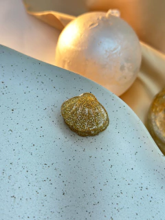 Piranha P concha glitter PIOT05 - Ruchelli Bijoux