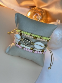 Imagem do Kit de pulseira com trio de búzios PUJ01