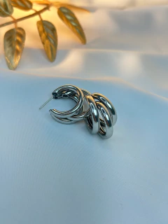 Brinco argola tripla I BRILC03 na internet