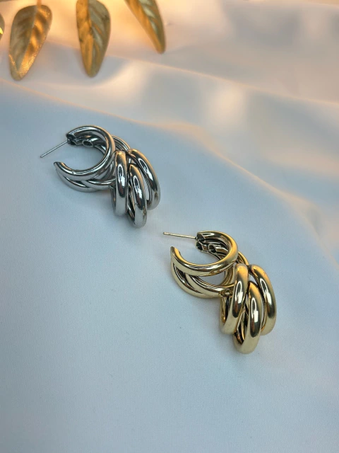 Brinco argola tripla I BRILC03 - comprar online