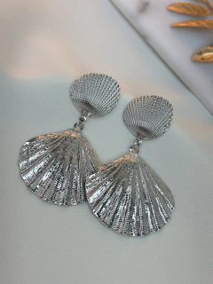 Brinco dupla concha BRILY04 - Ruchelli Bijoux