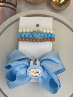 Kit pulseira e laço infantil LABUBU INFJD06 - Ruchelli Bijoux