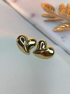 Brinco coração ponta aço inox BRILY04 na internet