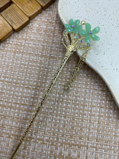 Palito de cabelo FERRO flor aplicação ly06 - loja online