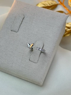 Anel falange borboleta/cravejado ANJM02 - Ruchelli Bijoux