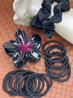 Kit 19 peças hibisco dark/xuxinhas fd33 - Ruchelli Bijoux