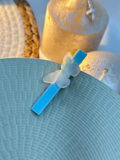 Bico de pato liso borboleta flocado BCFD01 - Ruchelli Bijoux