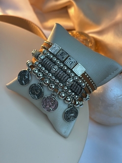 Kit de pulseira com moedas courino PUJ01 na internet