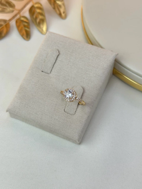 Anel efera dourado cristal ANLS07 - comprar online